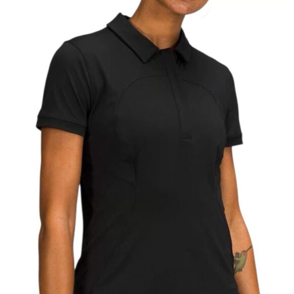 Quick-Drying Short Sleeve Polo - Black - Picture 1 of 6